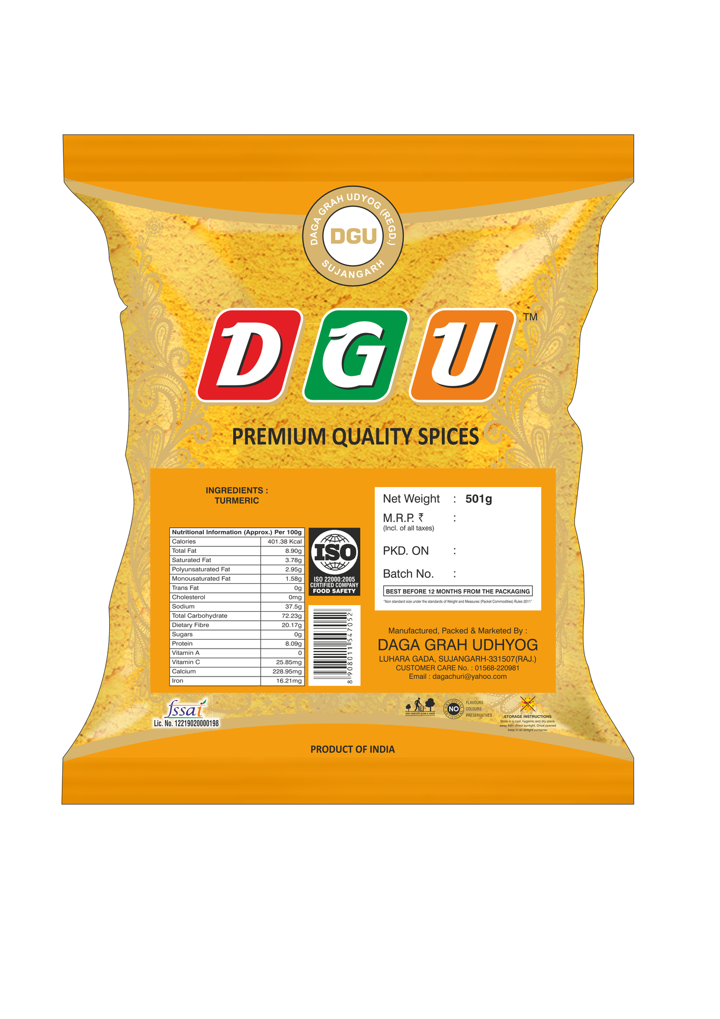 Turmric Powder - Haldi Powder